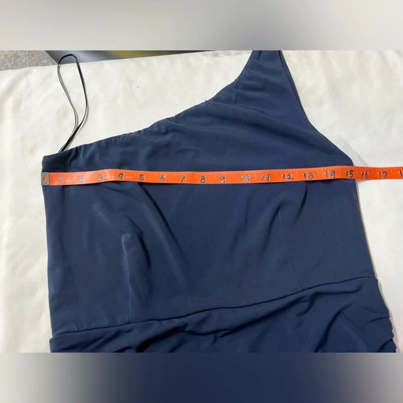 SOCIALITE Navy blue one shoulder‎ mini dress size M. - Picture 13 of 15